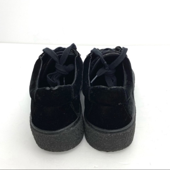 VINCE Neela Velvet Chunky Platform Sneakers in Jet Black Size 8.5 - Picture 9 of 11